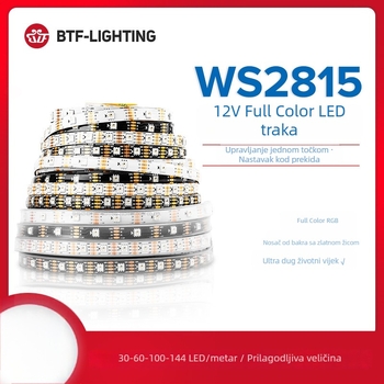 LED trak 5050 RGB s ugrađenim WS2815 čipom, adresabilan, puna boja, 12V