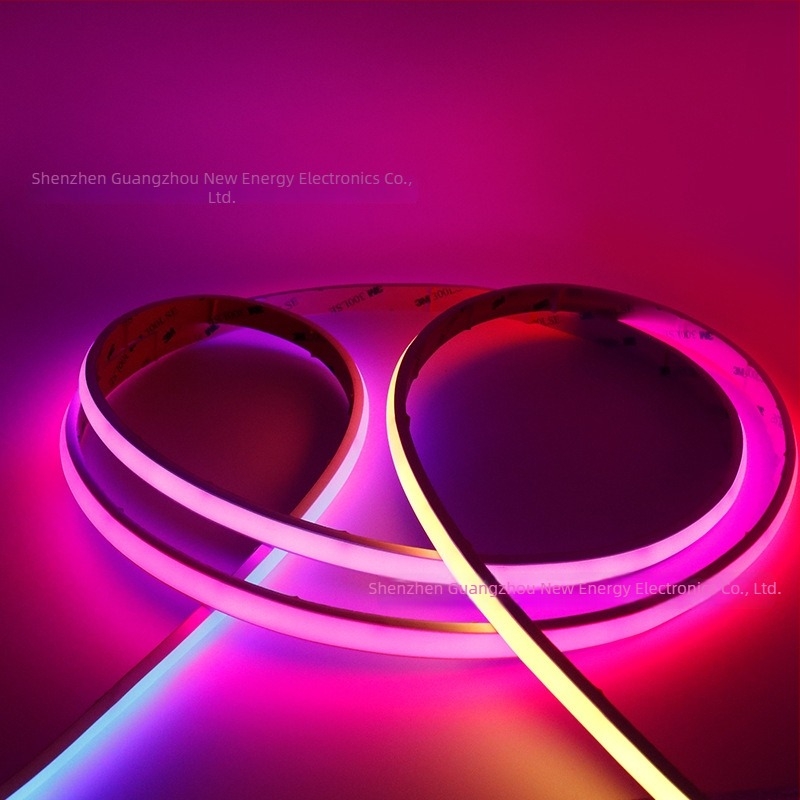 RGB COB LED trak, vanjska IP67 vodootporna, pametno glasovno upravljanje, dimmabilno, 24V, duljina 5 m, širina 12 mm, 90 CRI, 12 W/m, 720 LED, kut snopa 180°
