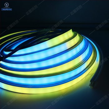 Fleksibilna LED neonska traka, puna boja, 12V, za vanjsku upotrebu, silikon kućište, dekorativna linearna neonska cijev