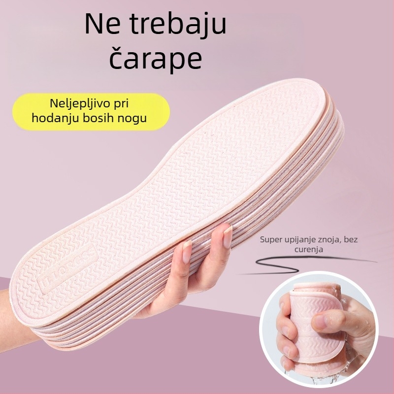 Na veliko ljetne ultra-tanke prozračne uloške za cipele s latexom, za muškarce i žene, lagane, protuklizne, upijaju znoj