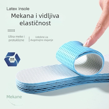Ljetne uloške za cipele s antibakterijskim i dezodorirajućim učinkom, prozračni lateks, izuzetno mekani, prilagodljivi rezanjem, za bose noge