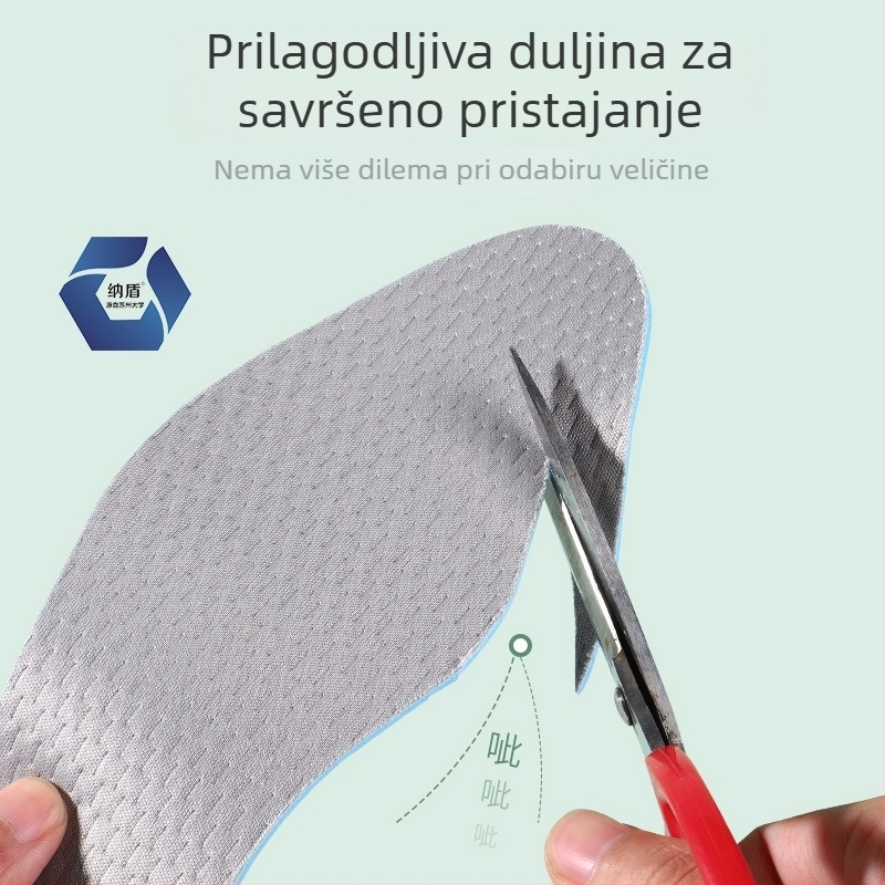 Ljetne uloške za cipele s antibakterijskim i dezodorirajućim učinkom, prozračni lateks, izuzetno mekani, prilagodljivi rezanjem, za bose noge