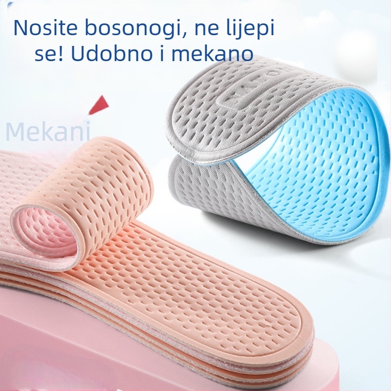 Ljetne latex uloške za cipele, lagane, prozračne, antibakterijske, upijaju znoj, protivklizne, mekana potplat, udobne za muškarce i žene