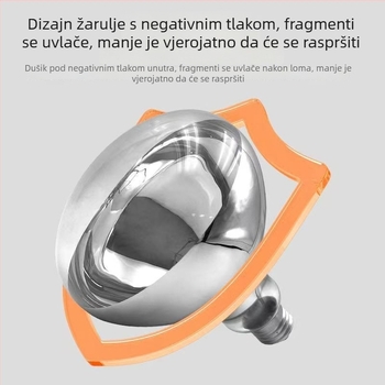 LED kupaonska grijaća žarulja - vodootporna, otporna na eksplozije, zidna svjetiljka s E27 navojem