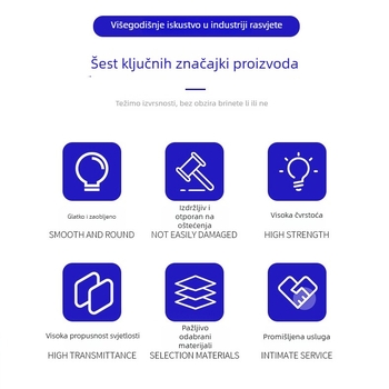 Crveni plastični abažur za vanjsko osvjetljenje dvorišta – trokutasti oblik s motivom cvijeta šljive