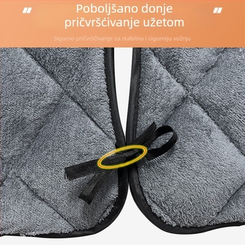 Sklopiva zimska navlaka za električni bicikl s podijeljenom vilicom