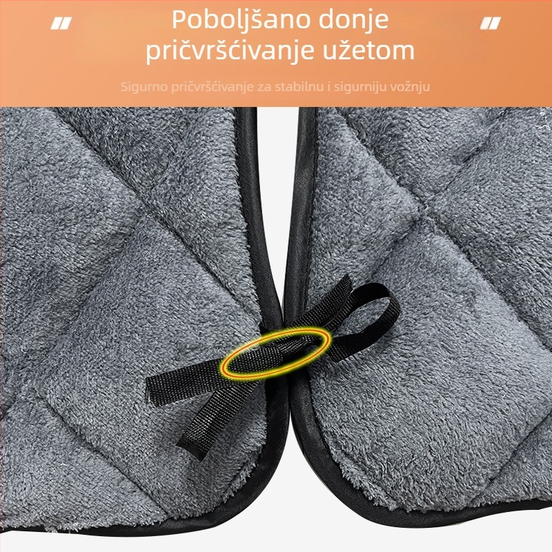 Sklopiva zimska navlaka za električni bicikl s podijeljenom vilicom