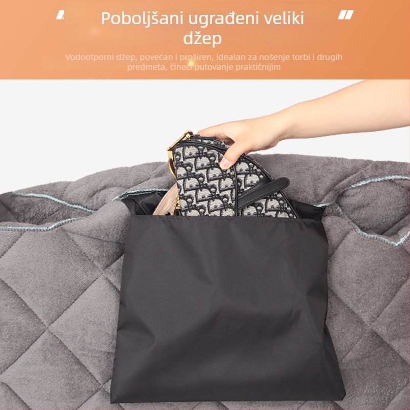 Sklopiva zimska navlaka za električni bicikl s podijeljenom vilicom