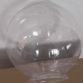 HY-2476 Prozirno okruglo plastično abazur za lampu, akril, promjer 300 mm, 12 inča