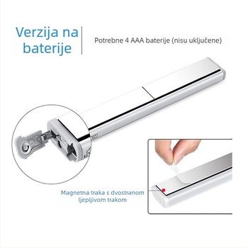 Inteligentna LED traka sa senzorom pokreta za ormariće i garderobe, USB punjenje, bežično upravljanje rasvjetom, noćna lampica