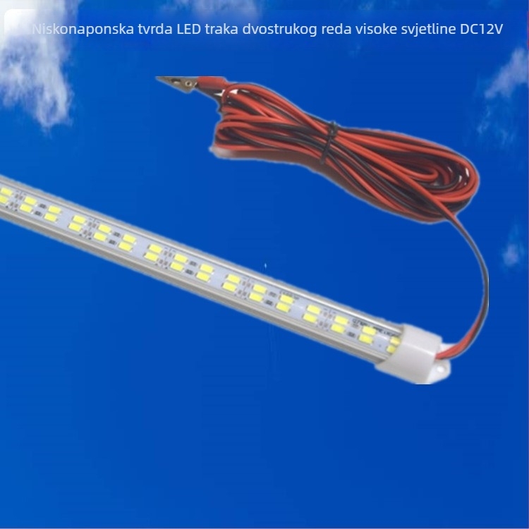 Dva reda LED trake 5730 visoke jasnosti, DC12V, 28W, 1000×120 mm, 144 LED diode, 120° snop, nije vodootporna, ručni prekidač