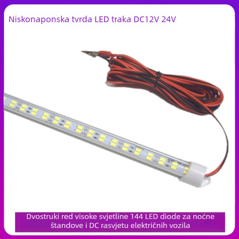 Dva reda LED trake 5730 visoke jasnosti, DC12V, 28W, 1000×120 mm, 144 LED diode, 120° snop, nije vodootporna, ručni prekidač