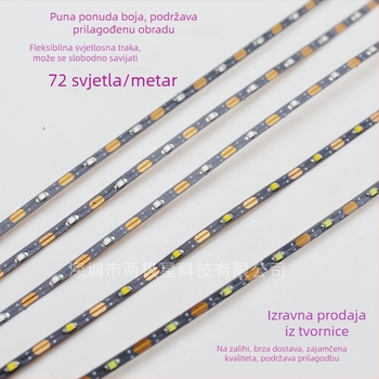 0805 LED traka za pješčani arhitektonski model, fleksibilna i uska, 3V, kompatibilna s kućicom za baterije, može se izrezati na željenu duljinu