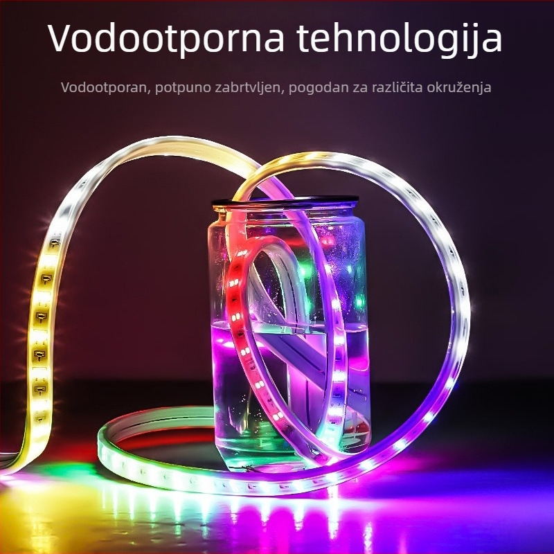 Vanjska LED marquee svjetleća traka, promjena boja, vodootporni neonski znak, 220V