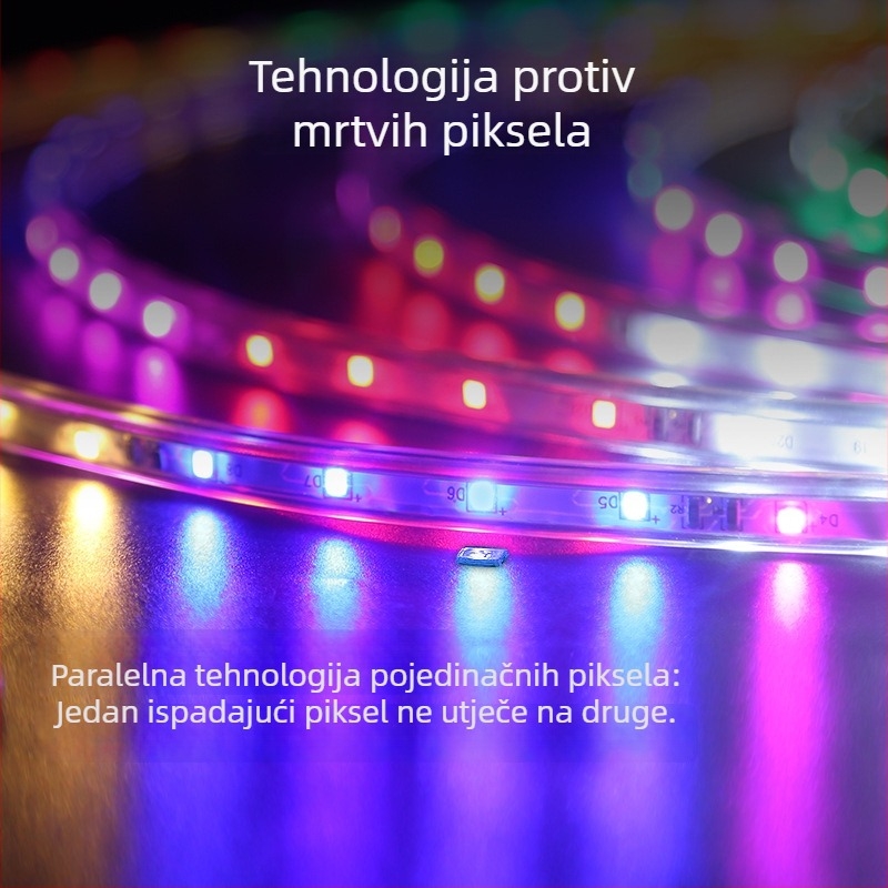 Vanjska LED marquee svjetleća traka, promjena boja, vodootporni neonski znak, 220V