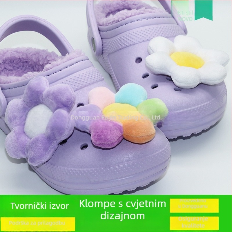 Dodaci za Crocs: pliš cvjetovi i crtani cvjetovi za kopče
