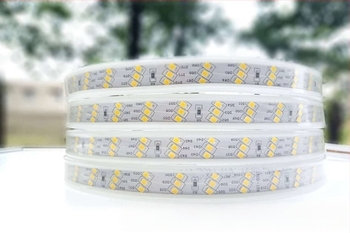 LED traka 2835, vanjska vodootporna, 220V, RGB tri boje, nagnuta troredna stropna svjetiljka za dnevni boravak