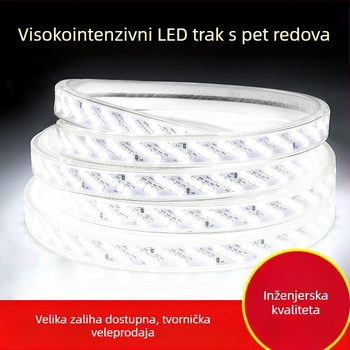 220V vodootporna LED traka, 320 LED (2835), samoljepljiva, jednobojna, visoka svjetlina