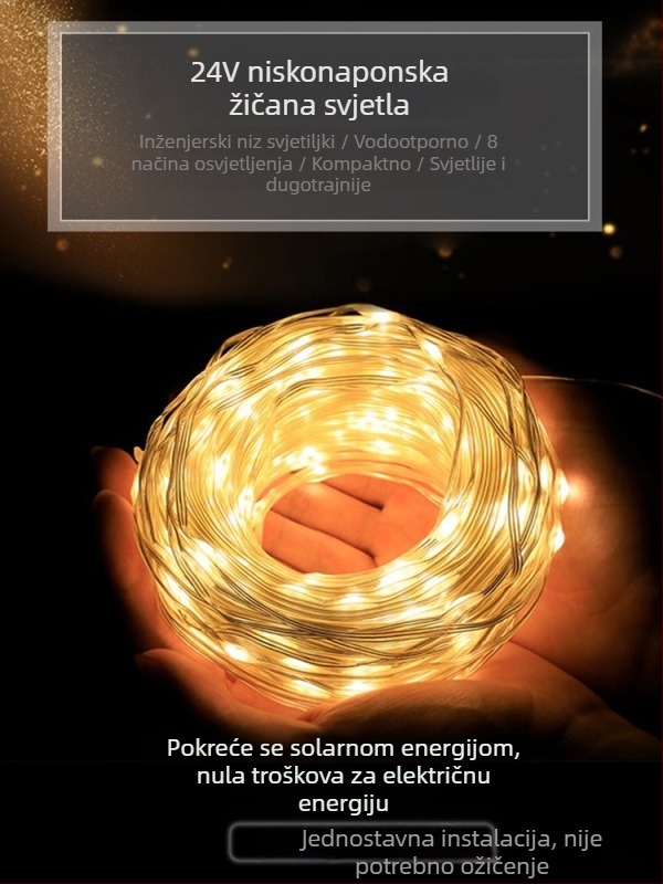 LED traka s dvostrukim redom – ultra svijetla, trobojna promjena boja, 220V stropno dekorativno osvjetljenje, vodootporna za vanjsku upotrebu
