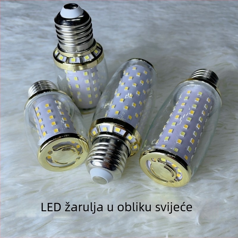 LED kukuruzna žarulja E1427, navoj E27/E14, konstantan napon, 360° snop, kućno osvjetljenje, visoka svjetlina