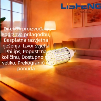 80W LED kukuruzne žarulje kompatibilno viseće svjetlo s tri boje temperature, topla bijela, za unutarnju i vanjsku uporabu te zidno svjetlo