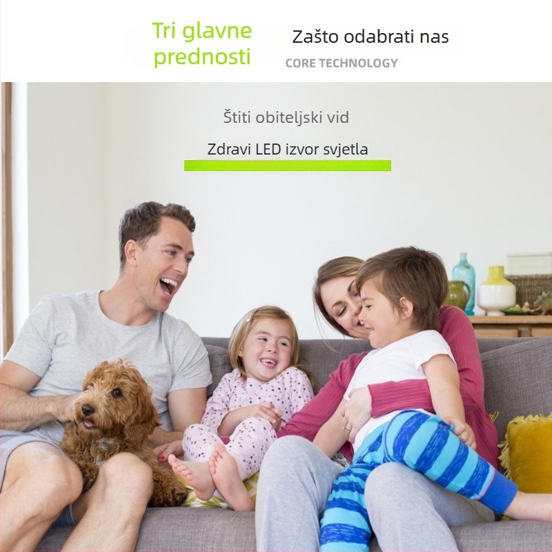 LED svijećna žarulja s E12/E14/E27, energetski učinkovita, 110–220V, 180° zračenje, aluminijsko kućište, 8000 lm