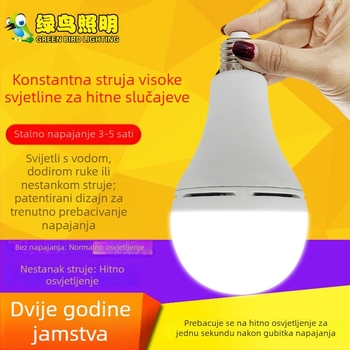 LED žarulja za nuždu s ugrađenom punjivom baterijom, 800 lm, 110V, princ stil, E27 utičnica