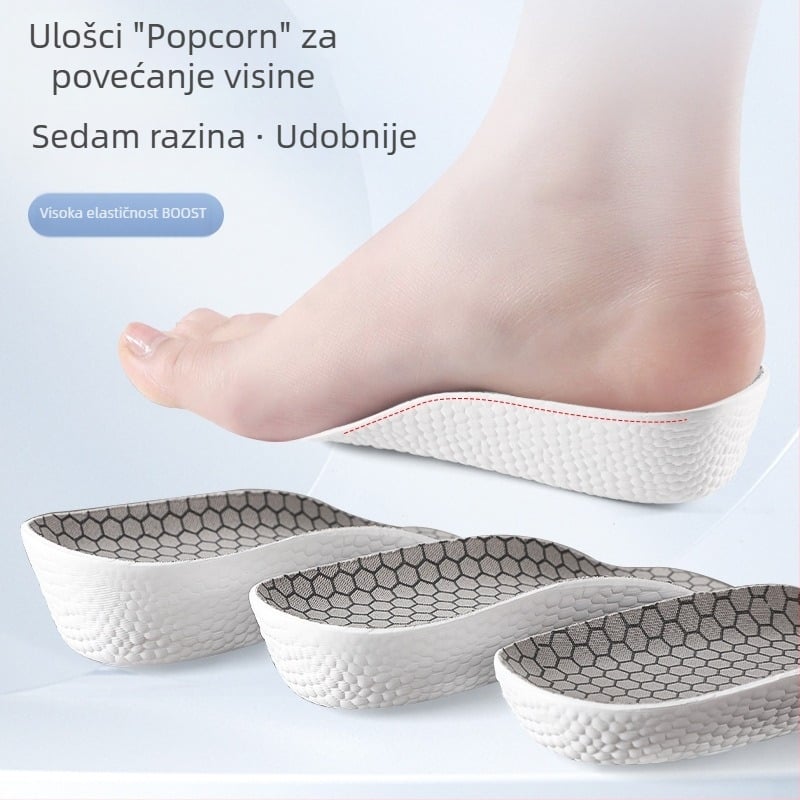 Uložak za povećanje visine, polustelka s podrškom luka, udoban, EVA, model 5148, za muškarce i žene