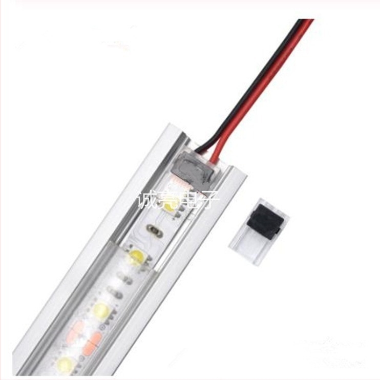 3528 2P gola PCB LED traka, jednobojna, širine 8 mm, bez lemljenja, brzo spajanje kopčom, 2P kabel