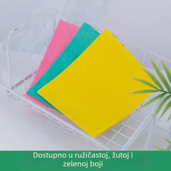 Krpe za čišćenje u njemačkom stilu, netkano vlakno, bez vlakana, 38×38 cm, set od 3 komada (različite boje)