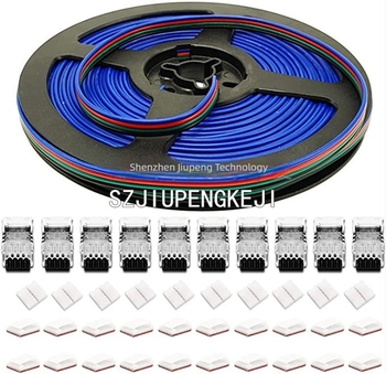 Set konektora za RGB LED trak – bez lemljenja, bežični završni konektori za višebojne trakove