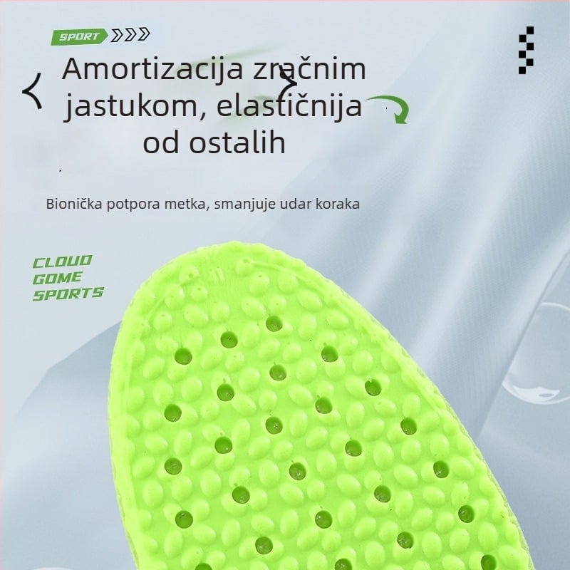 Podesive jastučiće za povećanje visine s zračnim jastučićem, za muškarce i žene, sportska apsorpcija udara, bez umora, nevidljivi unutarnji podizač visine, cijela uloška, protiv mirisa