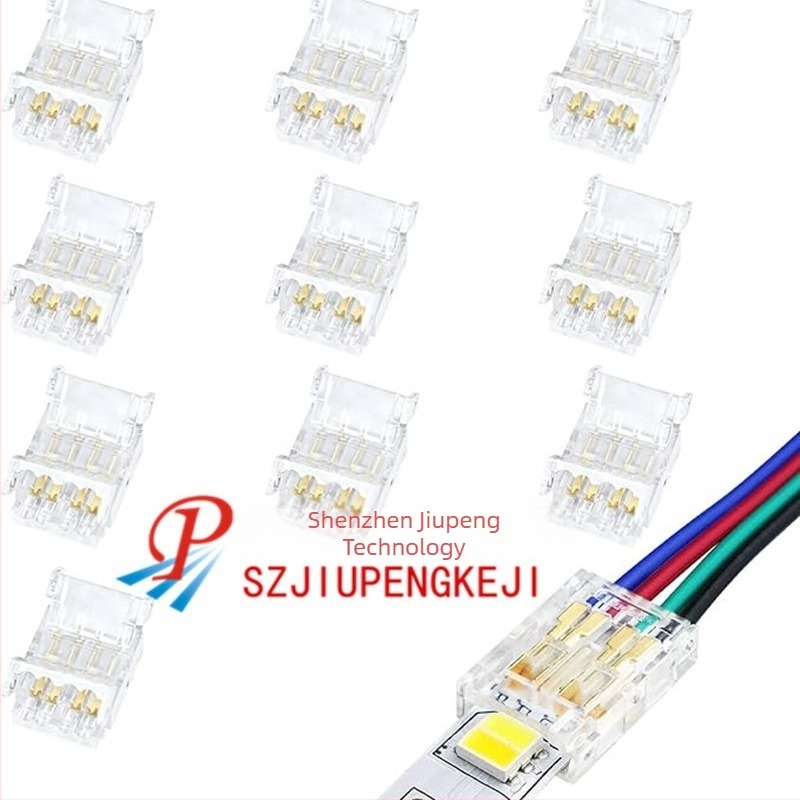 LED RGB traka, 4-pin konektor bez lemljenja, 10 mm, 5050, višebojno brzo priključivanje