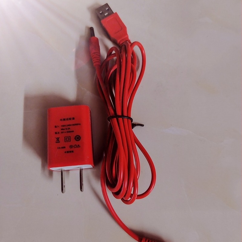 USB kabel za napajanje stolne lampe, 2-žilni bakreni kabel, dvostrani USB konektor