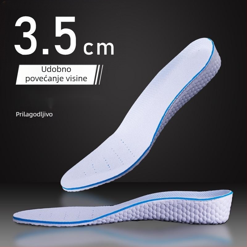 2 para uložaka za povećanje visine za muškarce i žene, nevidljivi unutarnji ulošci, puni duljine, mekani i prozračni