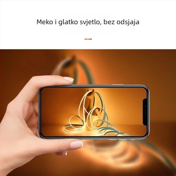 Niskonaponska COB LED traka, samoljepljiva, ugrađeno linearno osvjetljenje za kućni strop, bez treperenja, 10 m