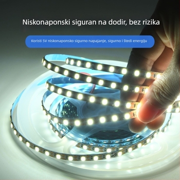 Samoljepljiva LED traka 2835, reziva ploča za garderobe i ormariće, linearno osvjetljenje, 5V/12V/24V