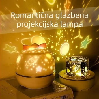 Bluetooth zvučni projektor zvjezdano noćno svjetlo za djecu