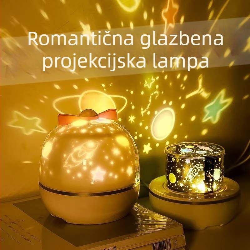 Bluetooth zvučni projektor zvjezdano noćno svjetlo za djecu