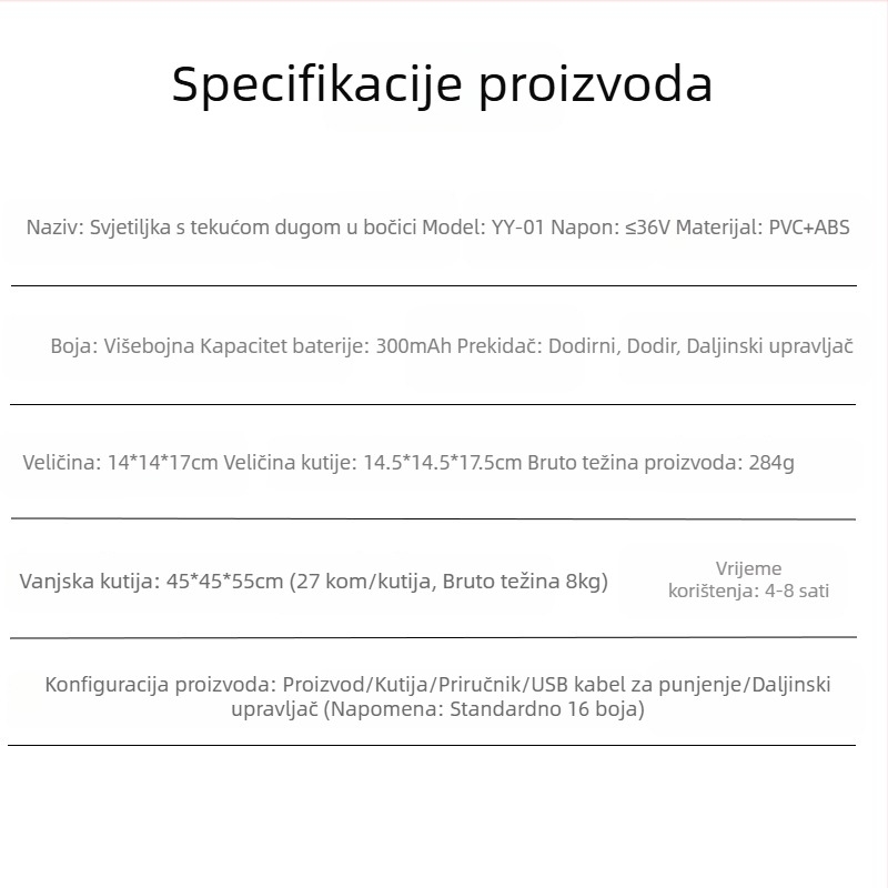 Dodirna noćna lampica, dekorativna stolna lampa s fluidnim učinkom i rotirajućom vazom, moderan minimalistički dizajn