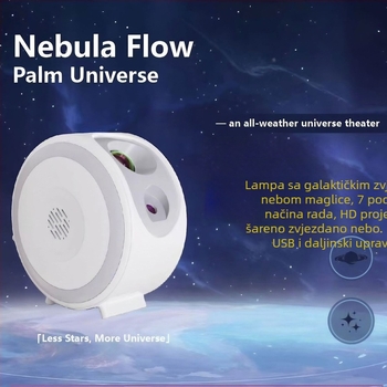 Prilagođeni Bluetooth zvučnik, stolna lampa s dinamičkom projekcijom zvijezdnog neba, šareni LED noćno svjetlo i laserska atmosfera