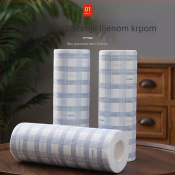 Dr. He Jednokratne kuhinjske papirnate krpe - extra velika rolna, za mokro i suho korištenje, deblje, upijajuće, bez dlačica, uklanjanje masnoća