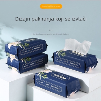 Jednokratna krpa za suđe bez vlakana, za suho i mokro korištenje, izvlačivi dizajn, debela, za uklanjanje masnoće i nečistoće