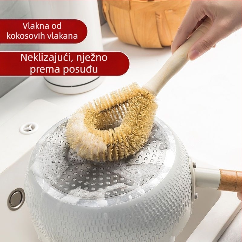 Vješalna četka za lonce s dlakom svinje za čišćenje kuhinje