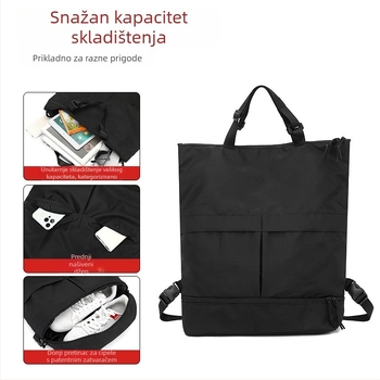Unisex ruksak od najlona za poslovna putovanja s pretincom za cipele, 14-inčni prijenosnik, višenamjenski