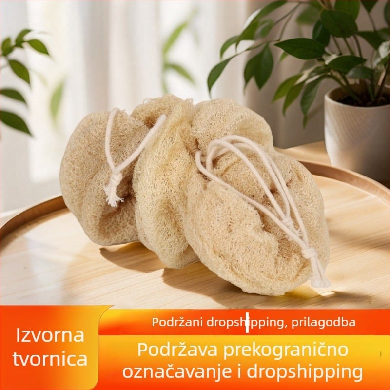 Prirodna ručno izrađena loofa četka za pranje posuđa u kuhinji