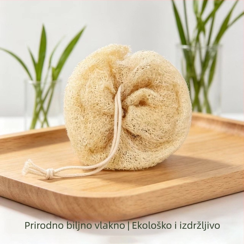 Prirodna ručno izrađena loofa četka za pranje posuđa u kuhinji