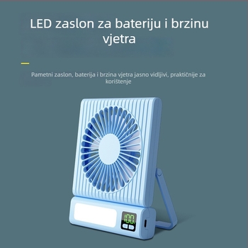 2026 novi USB-punjivi stolni ventilator, mali prijenosni za vanjsku upotrebu i internat