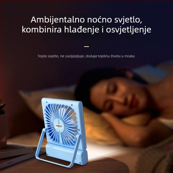2026 novi USB-punjivi stolni ventilator, mali prijenosni za vanjsku upotrebu i internat