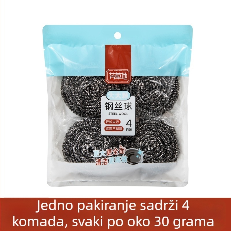 Meadow nehrđajući čelični čistač, velika kućna kugla za pranje suđa i lonaca, žičana kugla koja se ne raspada